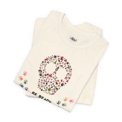 Personalized Peace Floral  and Skull Tee