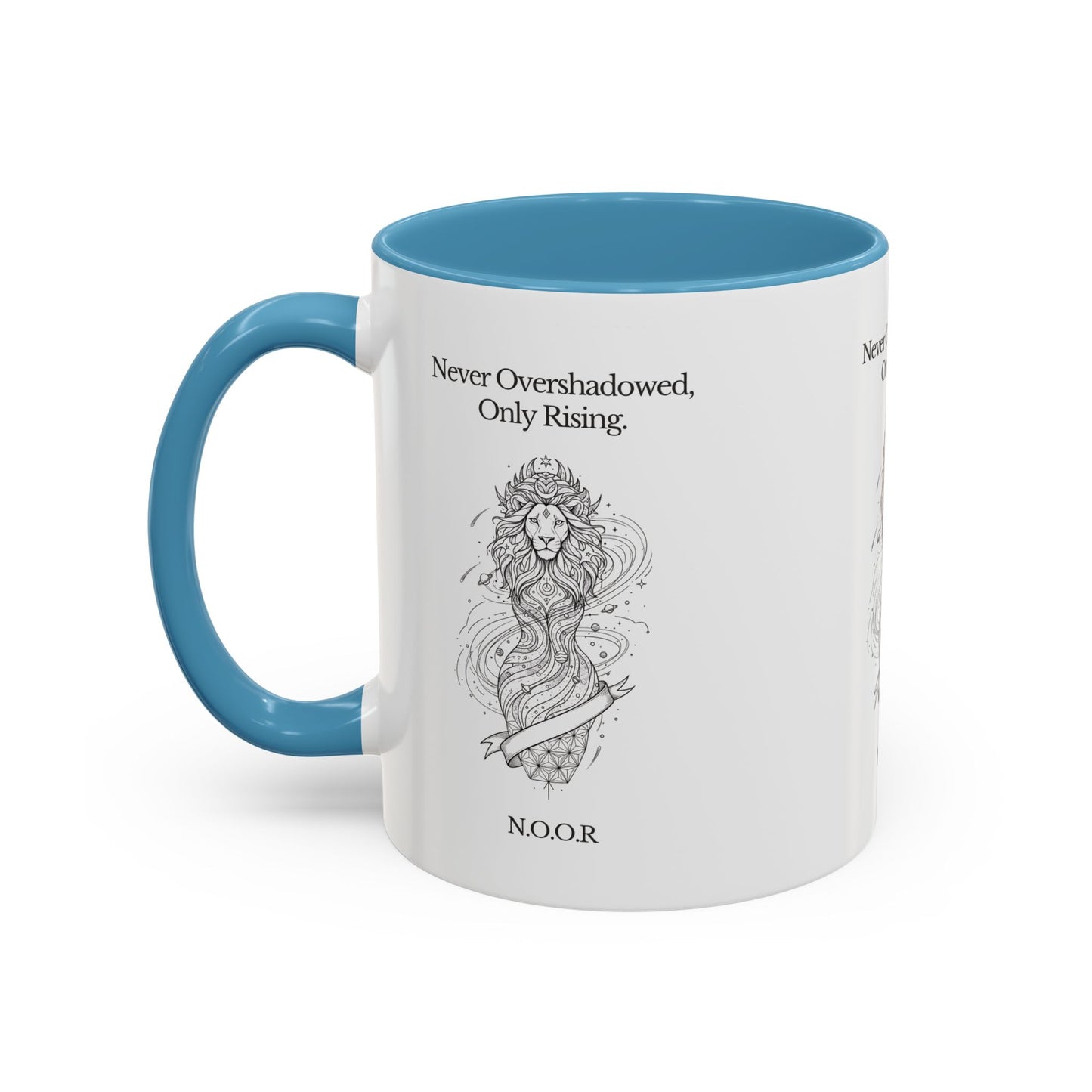 Personalized Girl Lion Accent Coffee Mug
