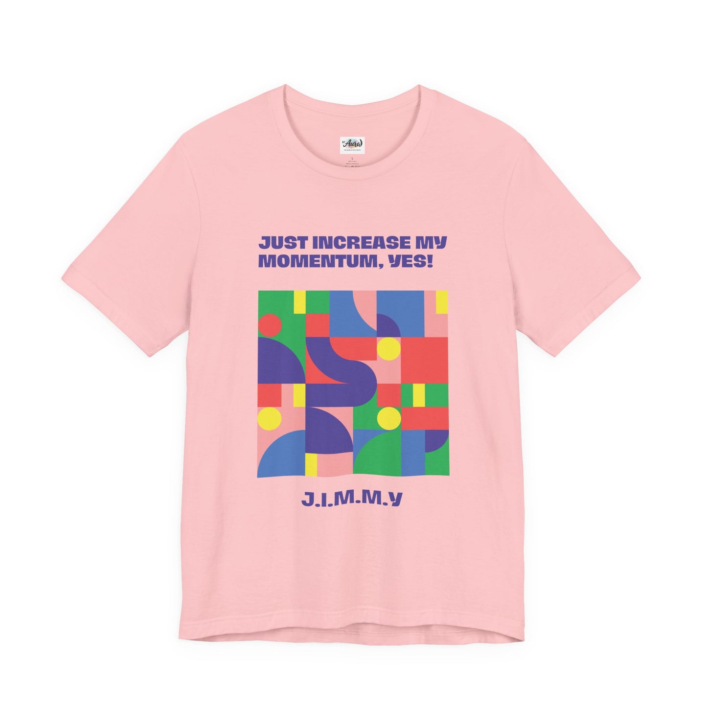 Personalized Momentum Graphic Colorful Geometric Design Tee