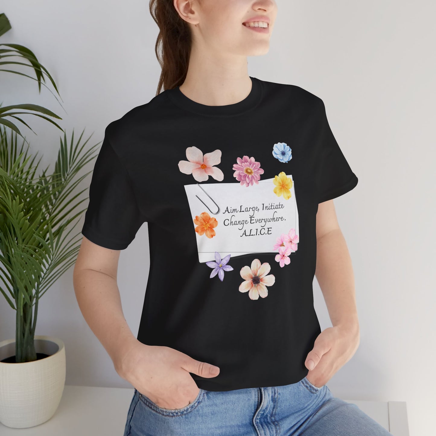 Personalized Floral Note Tee