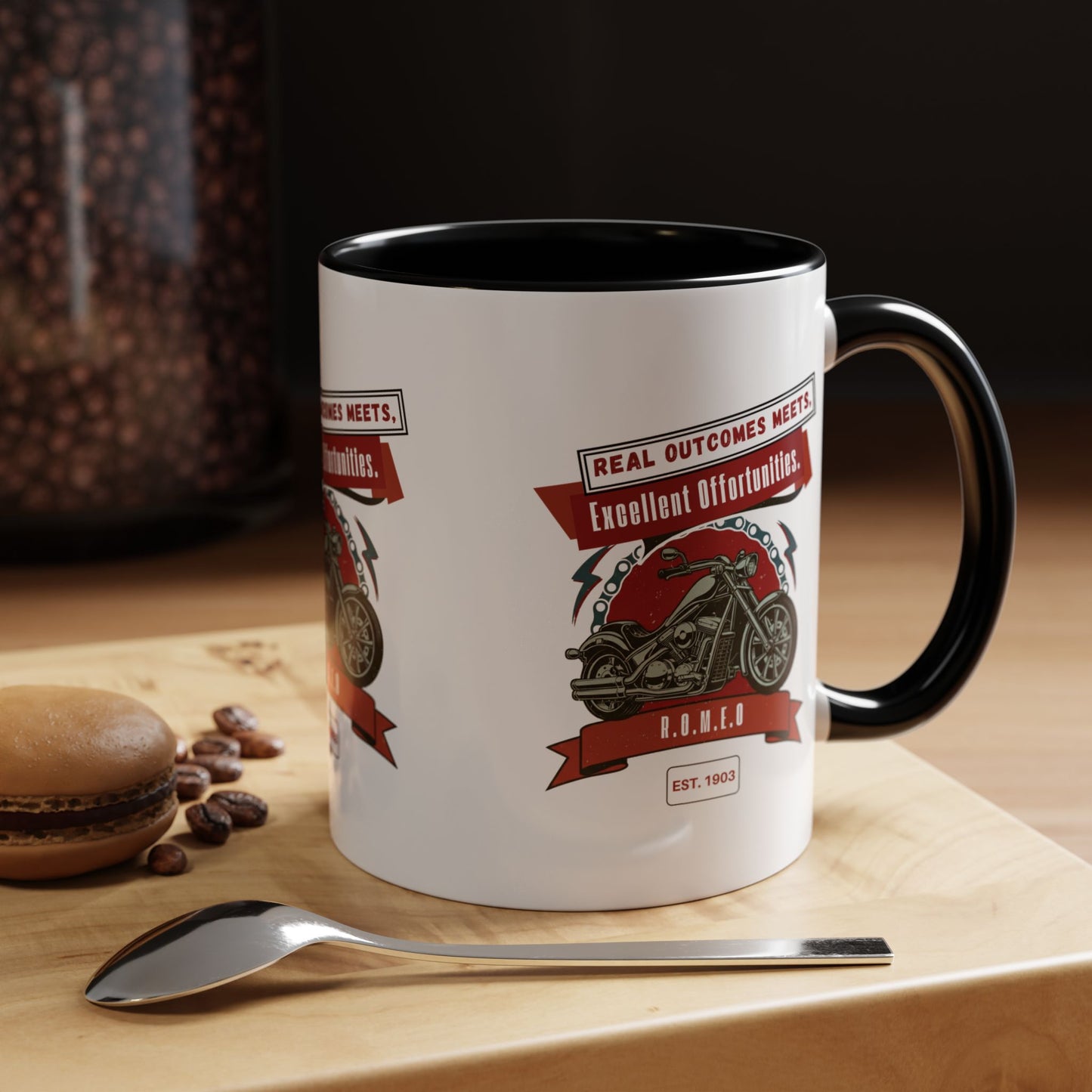 Personalized Motorcycle Accent Coffee Mug