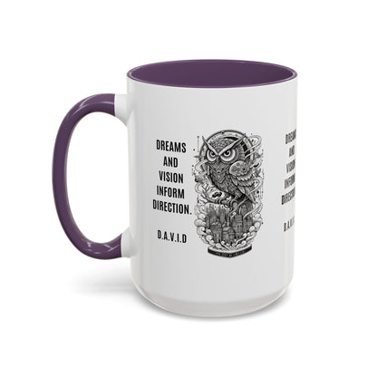 Personalized Owl Vision Accent Coffee Mug
