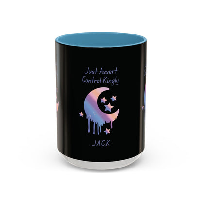 Personalized Moon Dripping Accent Coffee Mug