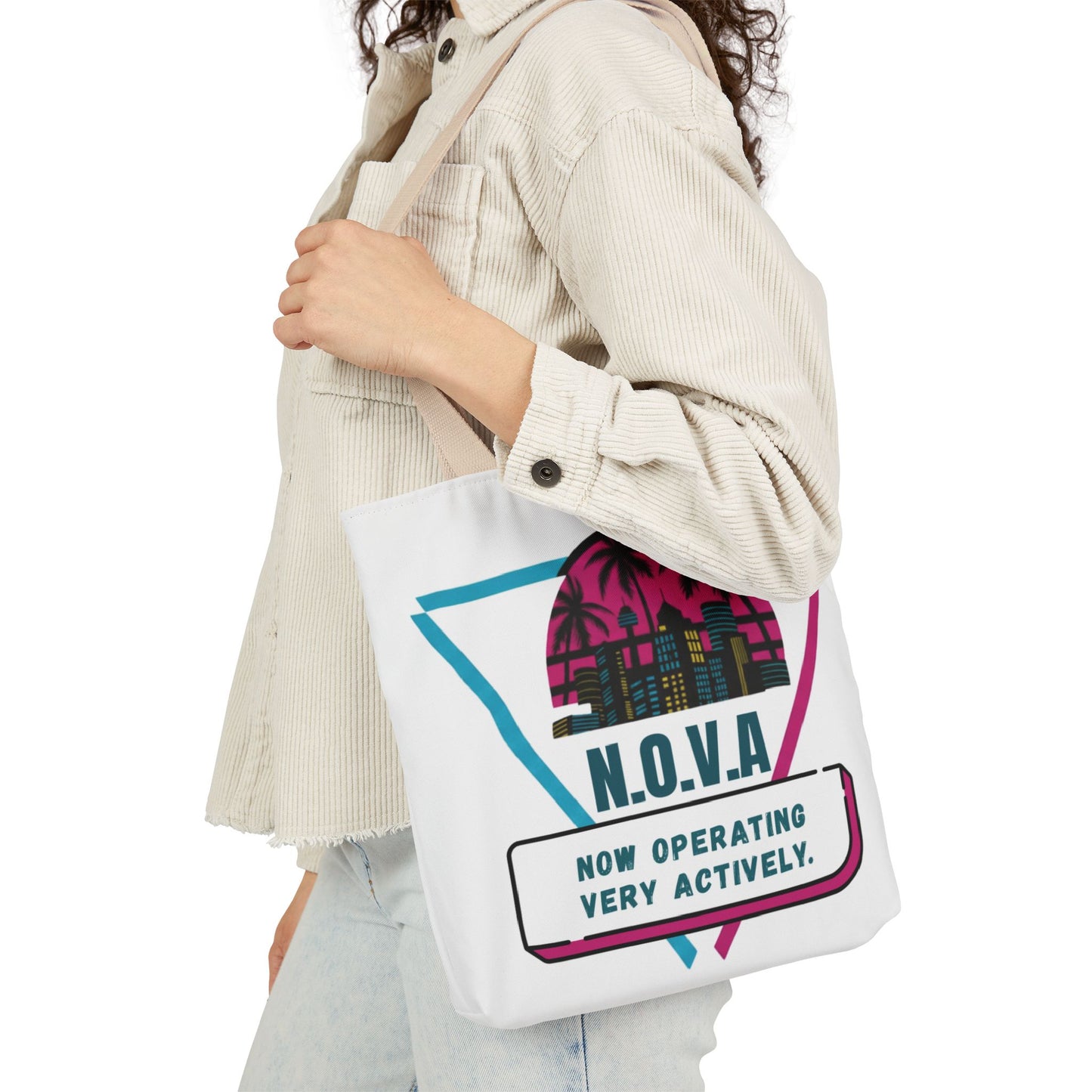 Personalized Initial Quote Building View Canvas Tote Custom Name