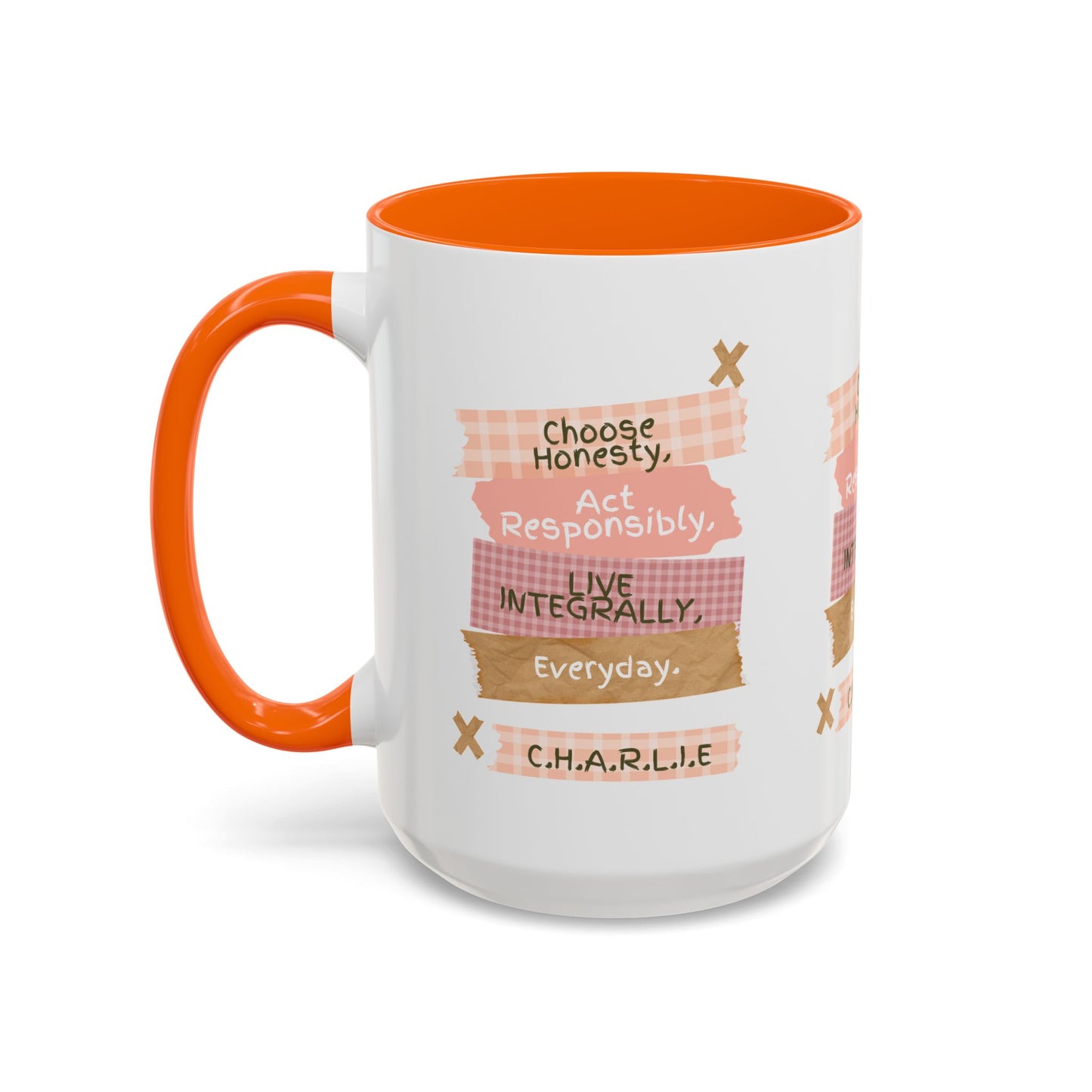 Personalized Message Pieces Accent Coffee Mug