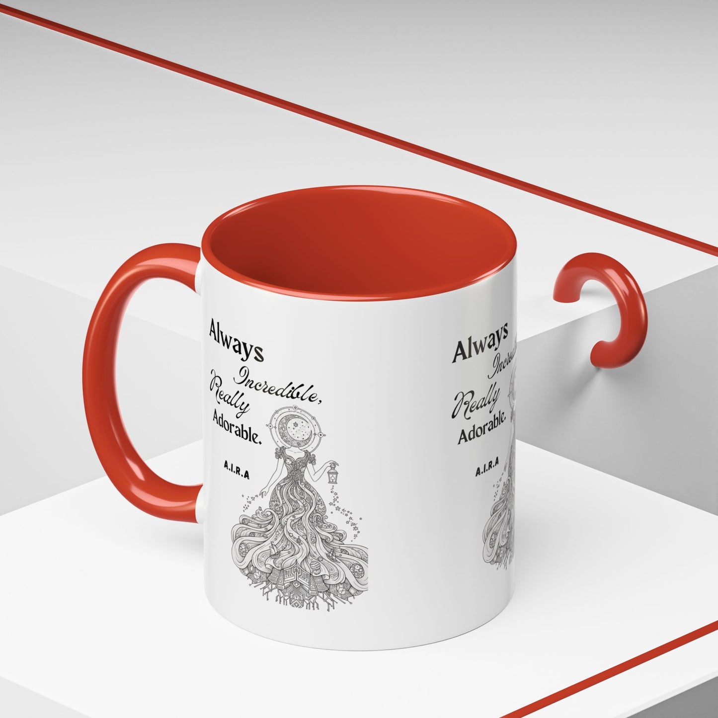 Personalized Girl With Light Accent Coffee Mug