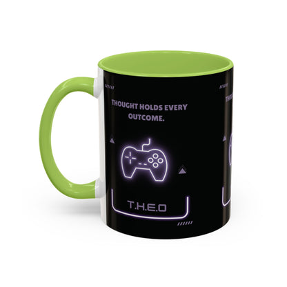 Personalized Initial Game Controller Accent Coffee Mug
