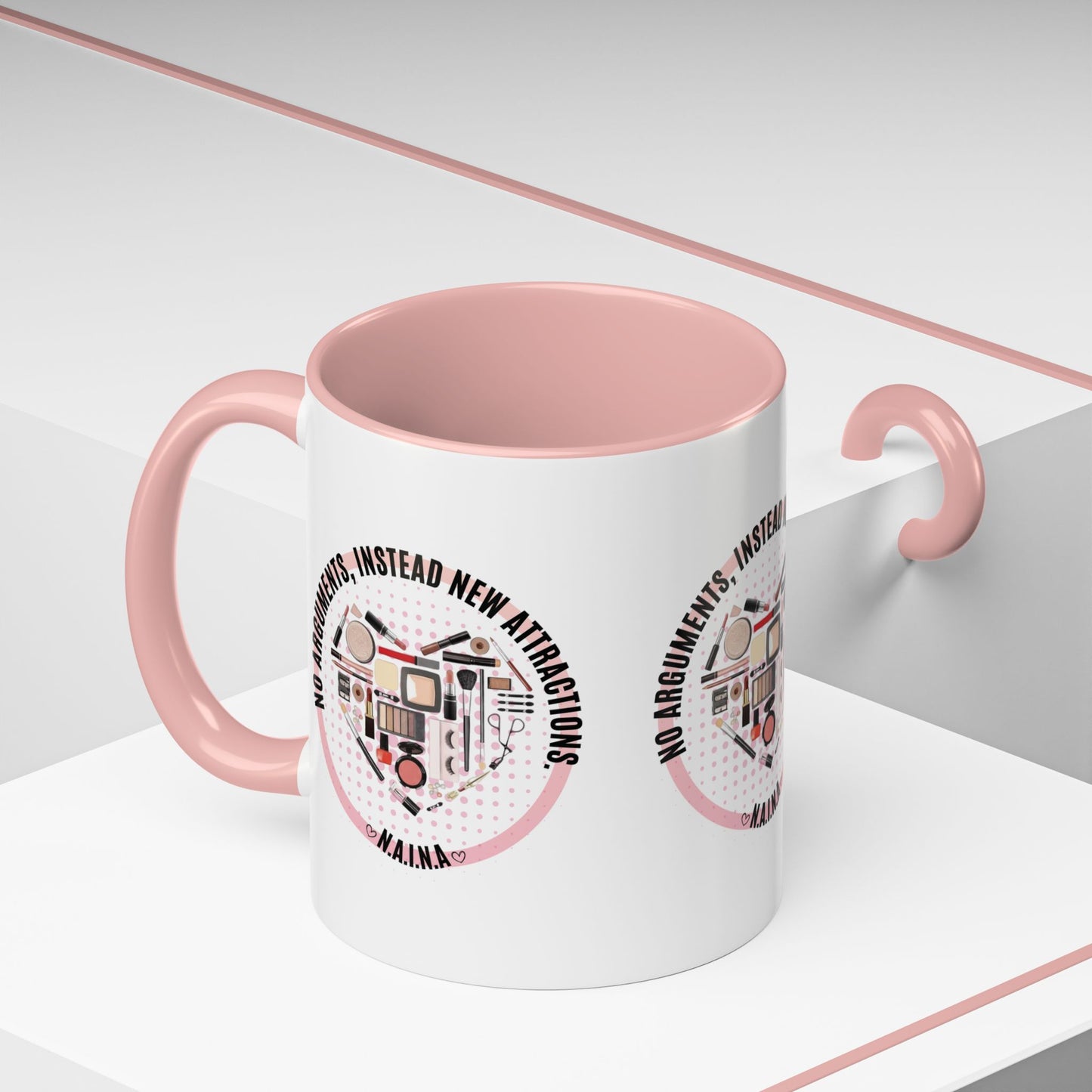 Personalized Cosmetic Heart Accent Coffee Mug