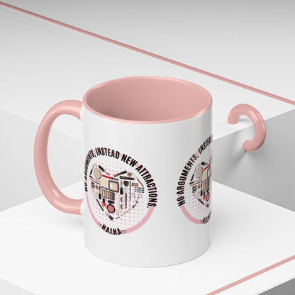 Personalized Cosmetic Heart Accent Coffee Mug