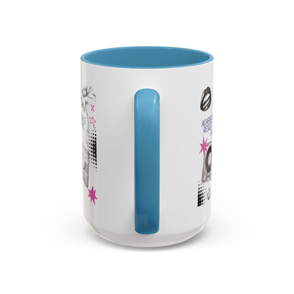 Personalized Cassette Vibes Accent Coffee Mug