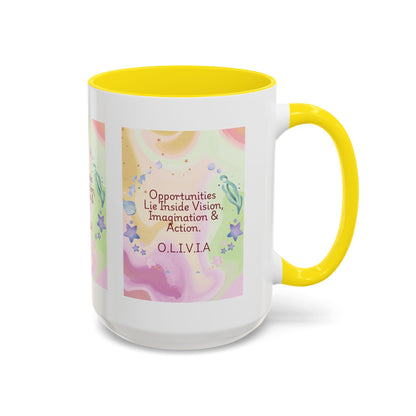 Personalized Ocean Theme Accent Coffee Mug