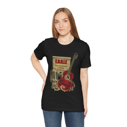 Personalized Music Vintage Microphone & Guitar Tee