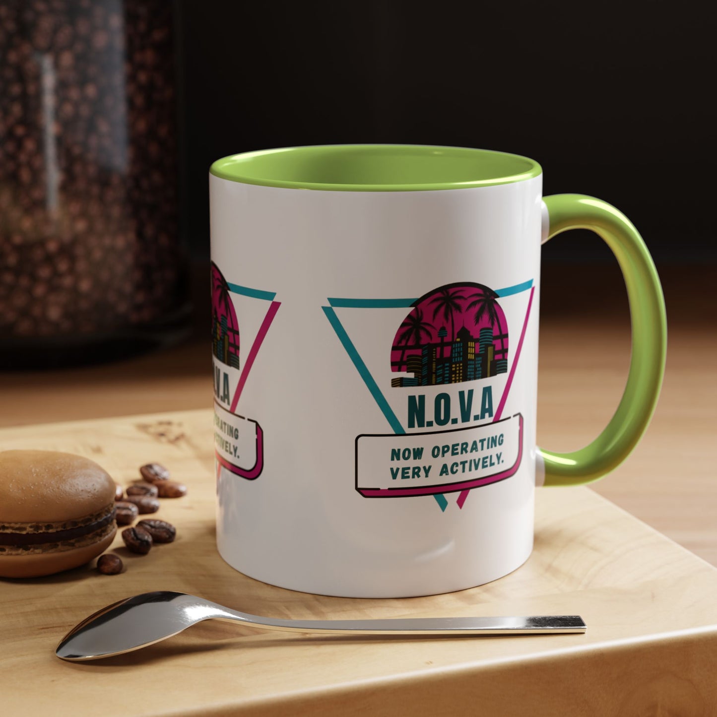 Personalized Building View Accent Coffee Mug