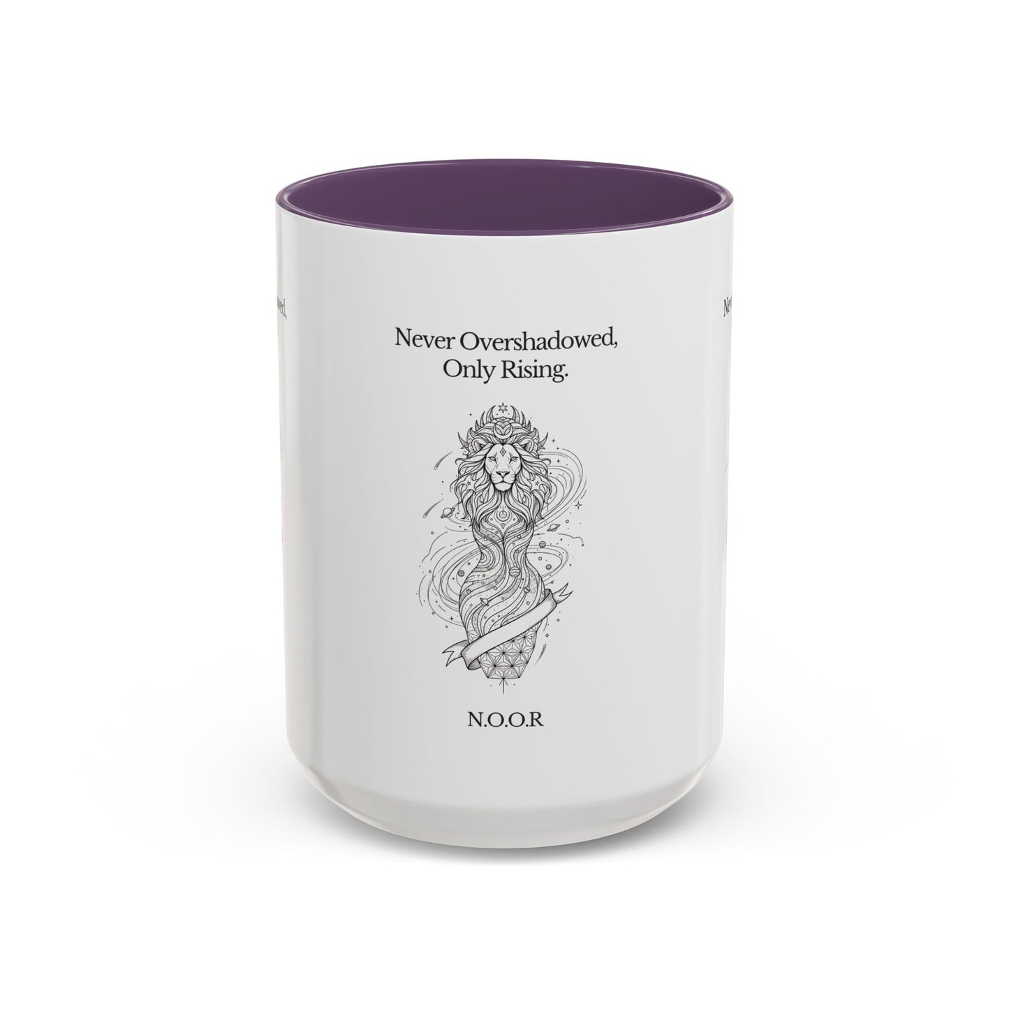 Personalized Girl Lion Accent Coffee Mug