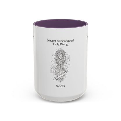 Personalized Girl Lion Accent Coffee Mug