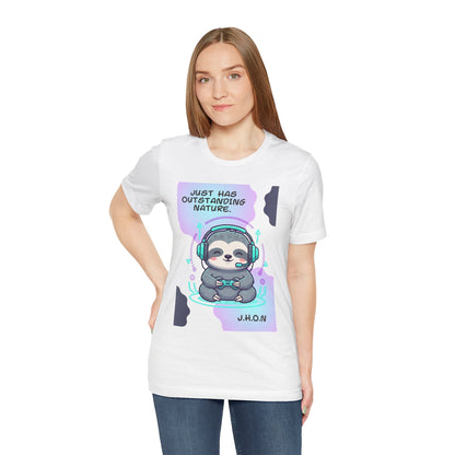 Personalized Sloth Gamer Tee