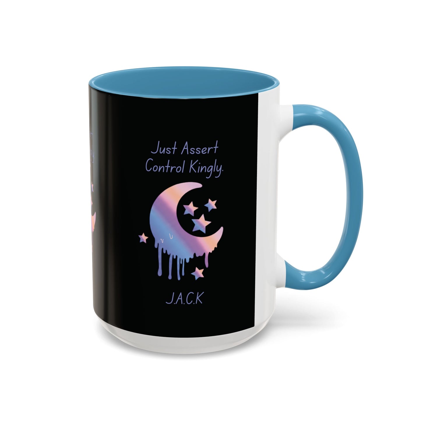 Personalized Moon Dripping Accent Coffee Mug