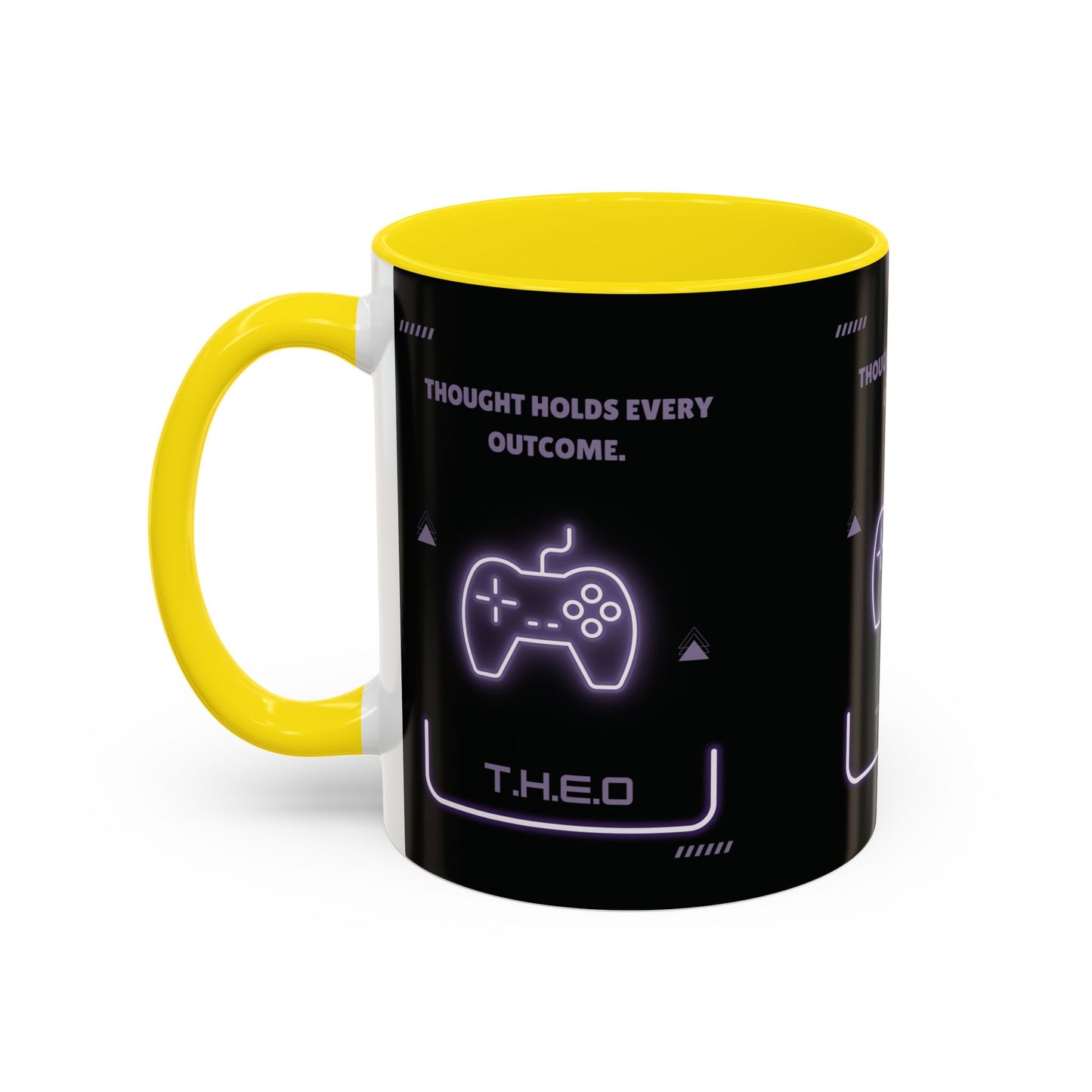 Personalized Initial Game Controller Accent Coffee Mug
