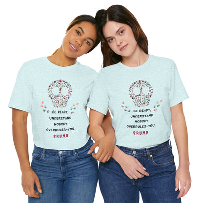 Personalized Peace Floral  and Skull Tee