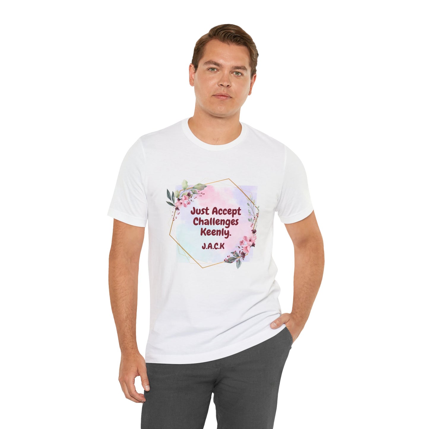 Personalized Floral Frame Graphic Shirt