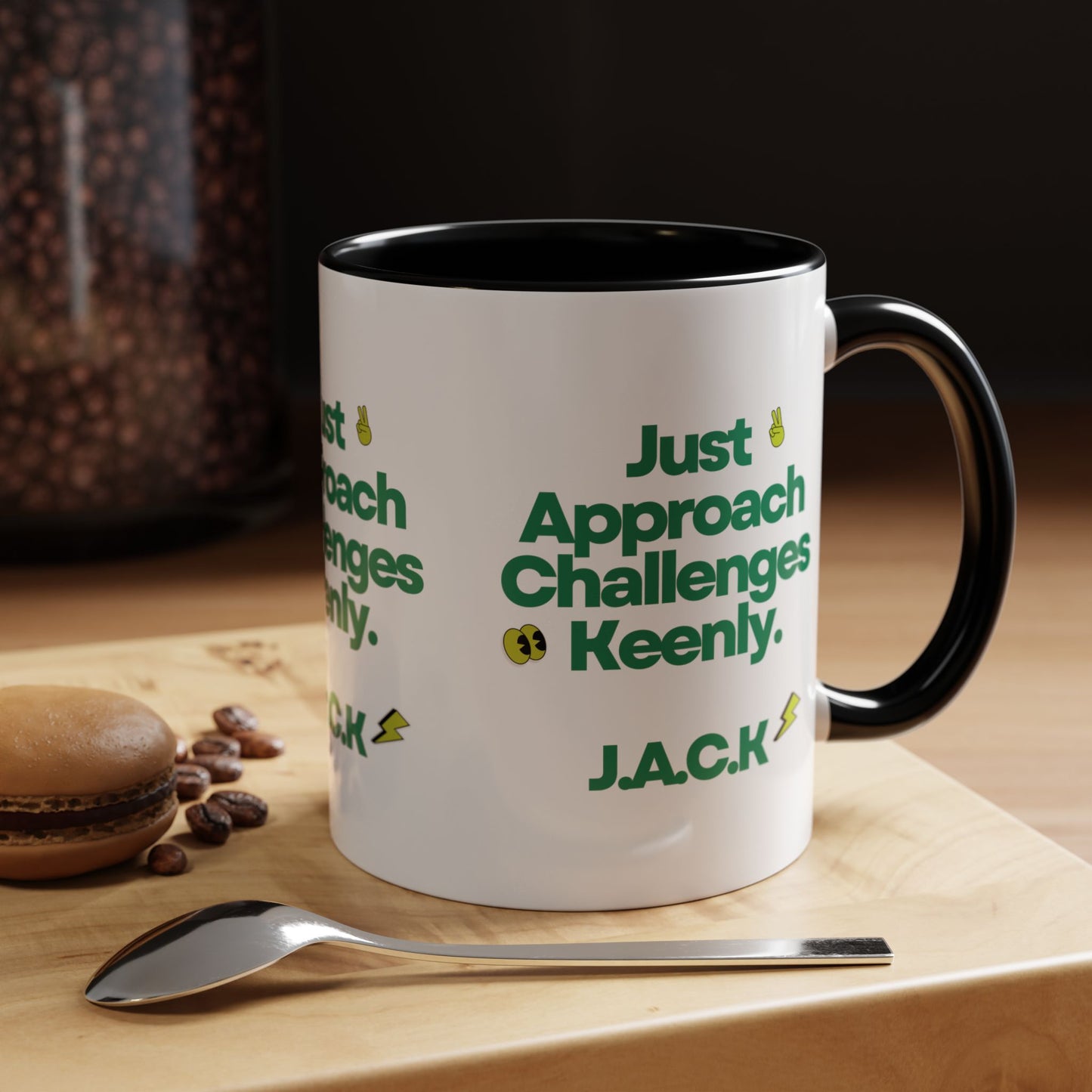 Personalized Simple Message Accent Coffee Mug