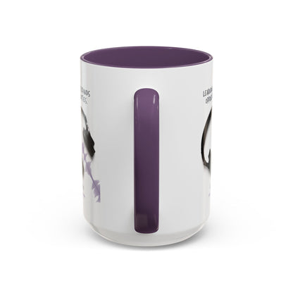Personalized Initial Headphones Accent Coffee Mug