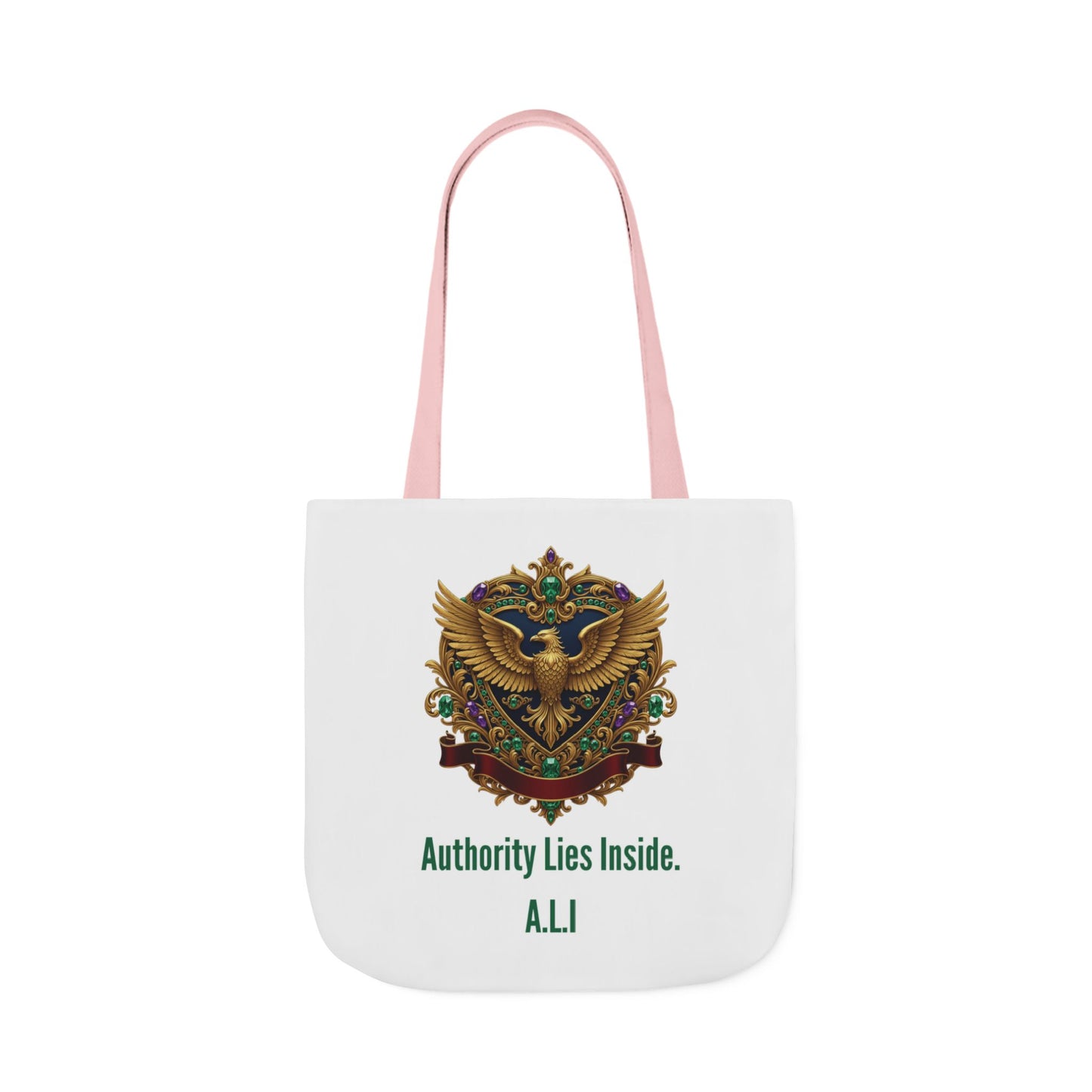 Personalized Initial Quote Eagle Wings Canvas Tote Custom Name