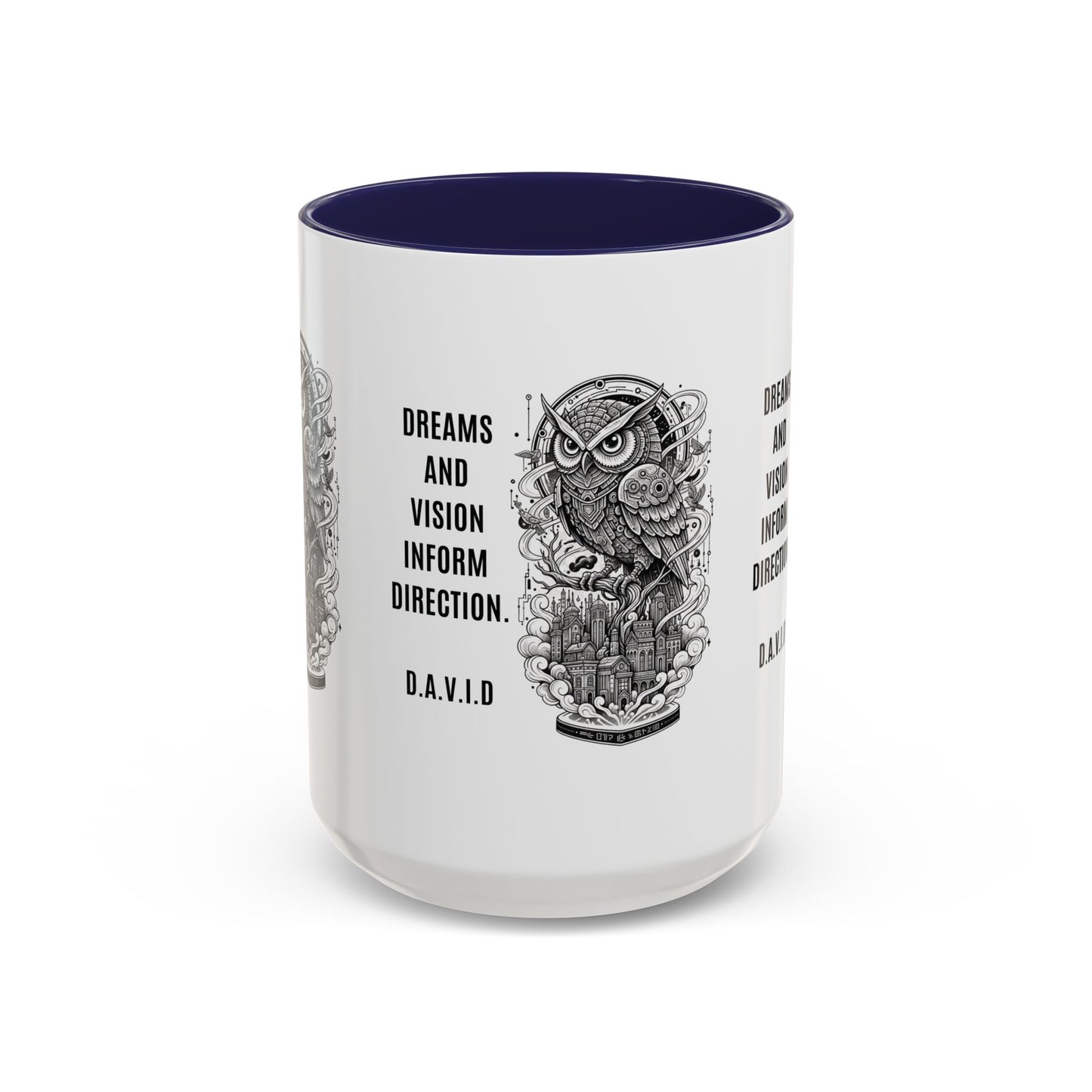 Personalized Owl Vision Accent Coffee Mug