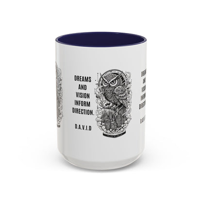 Personalized Owl Vision Accent Coffee Mug