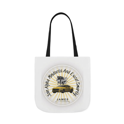 Personalized Initial Quote Horse Car Canvas Tote Custom Name