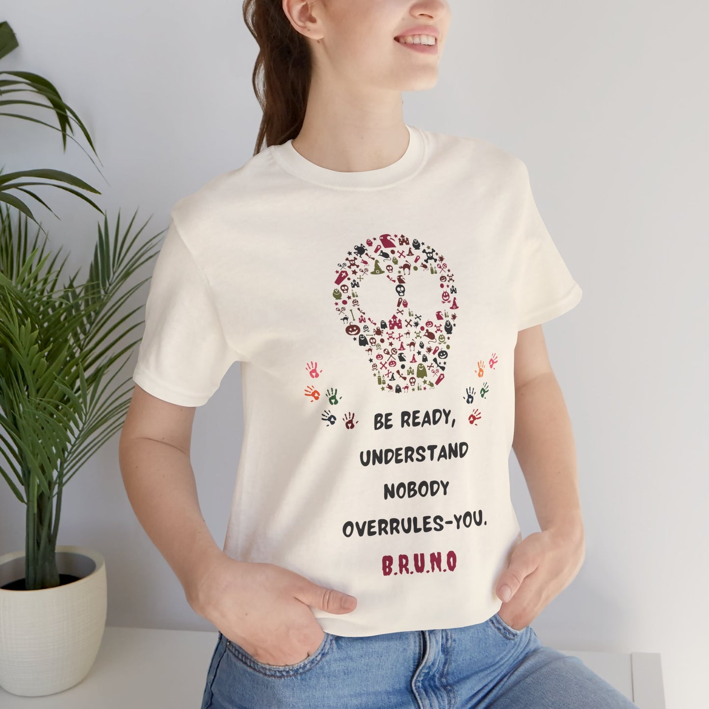 Personalized Peace Floral  and Skull Tee