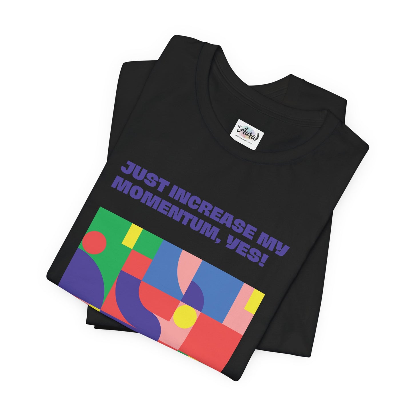 Personalized Momentum Graphic Colorful Geometric Design Tee