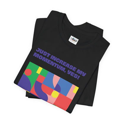 Personalized Momentum Graphic Colorful Geometric Design Tee
