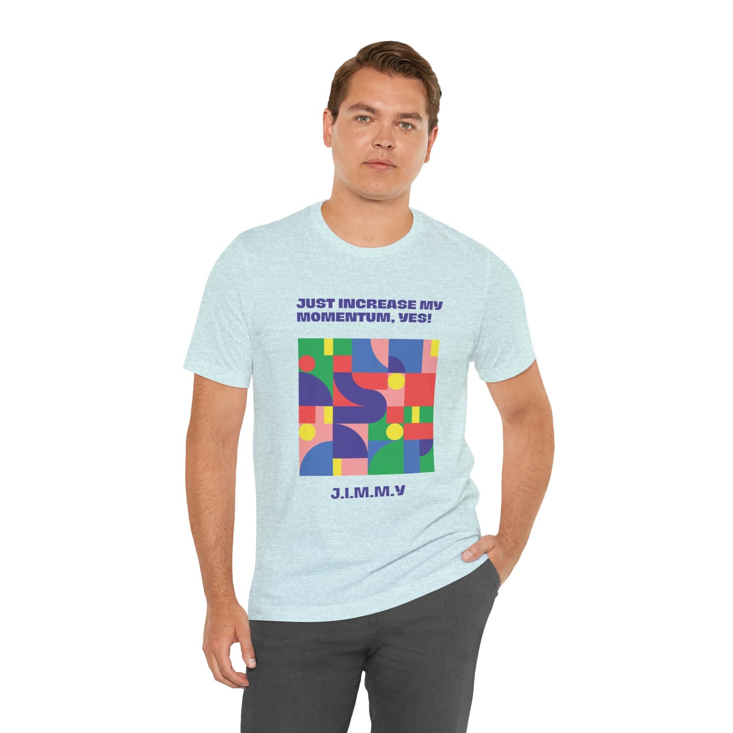 Personalized Momentum Graphic Colorful Geometric Design Tee