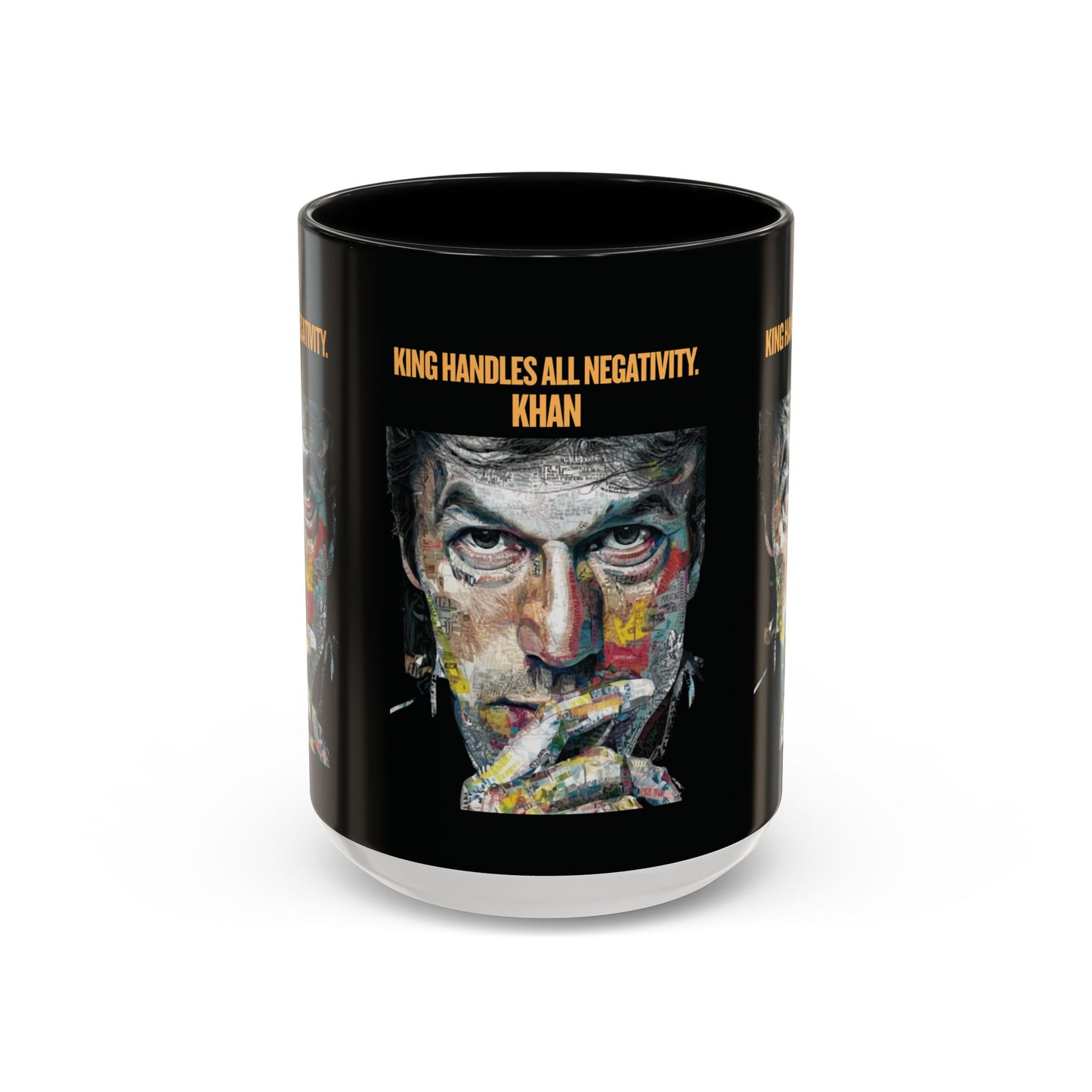 Personalized Initial Khan Accent Coffee Mug