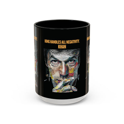 Personalized Initial Khan Accent Coffee Mug