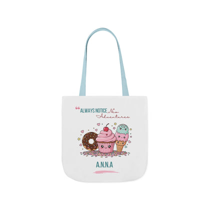 Personalized Initial Quote Sweet Treat Canvas Tote Custom Name