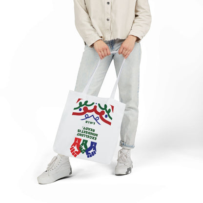 Personalized Initial Quote Victory Canvas Tote Custom Name