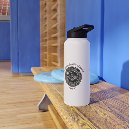 Personalized Initial Quote Fish Stainless Steel Water Bottle