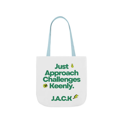 Personalized Initial Quote Simple Message Canvas Tote Custom Name