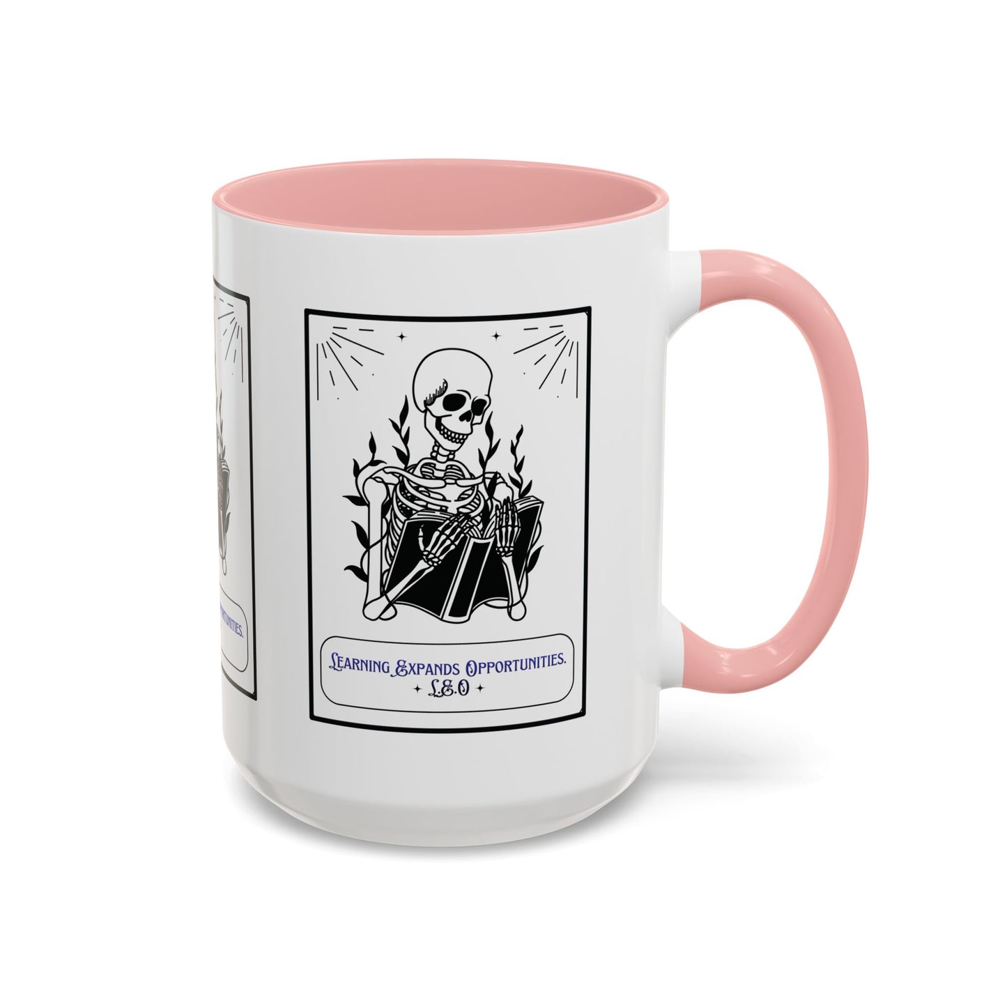Personalized Initial Skeleton Accent Coffee Mug