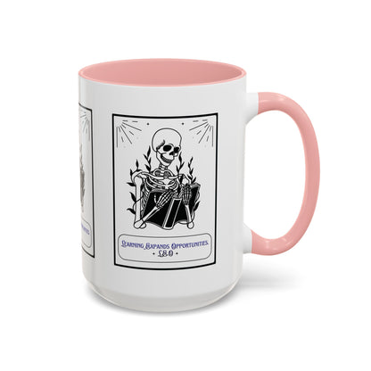 Personalized Initial Skeleton Accent Coffee Mug