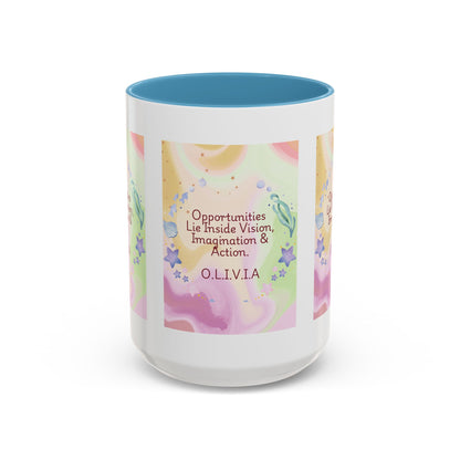 Personalized Ocean Theme Accent Coffee Mug