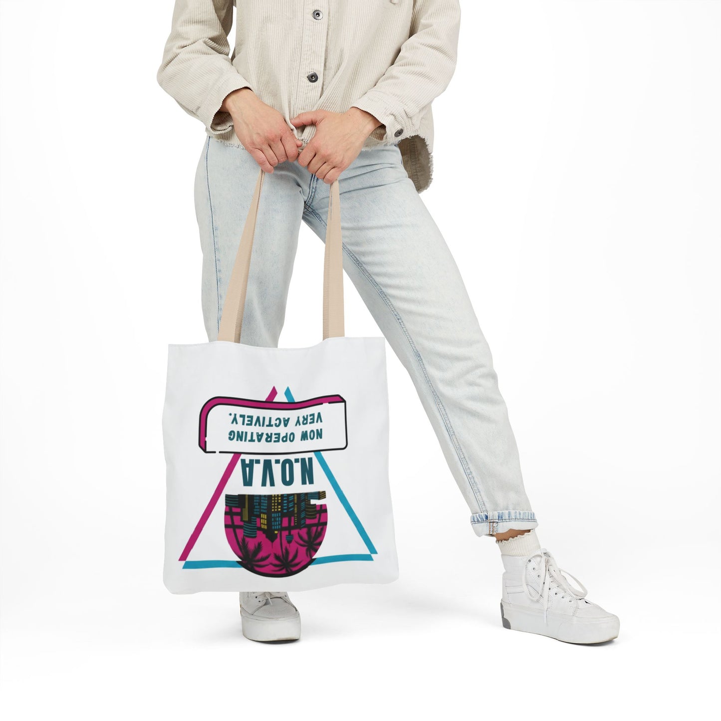 Personalized Initial Quote Building View Canvas Tote Custom Name