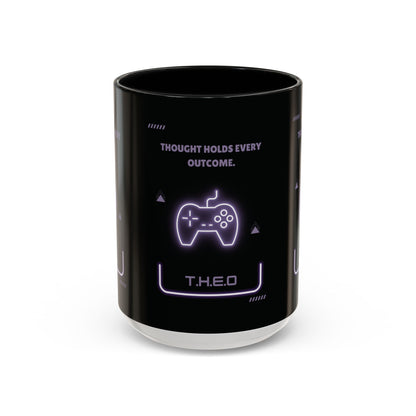 Personalized Initial Game Controller Accent Coffee Mug