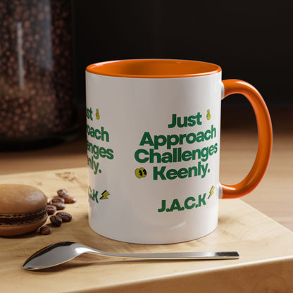Personalized Simple Message Accent Coffee Mug