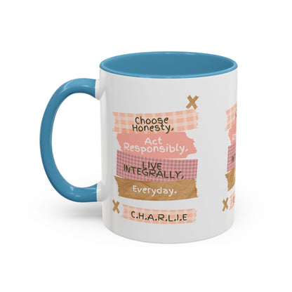 Personalized Message Pieces Accent Coffee Mug