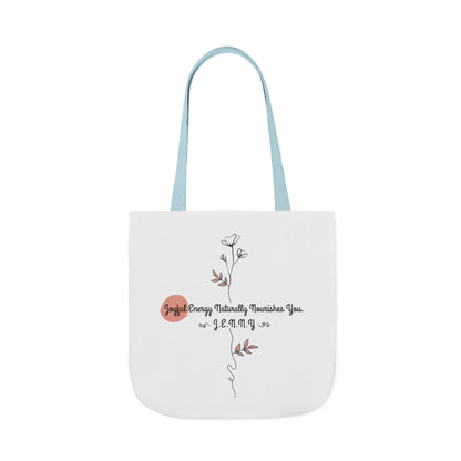 Personalized Initial Quote Floral Minimalist Canvas Tote Custom Name