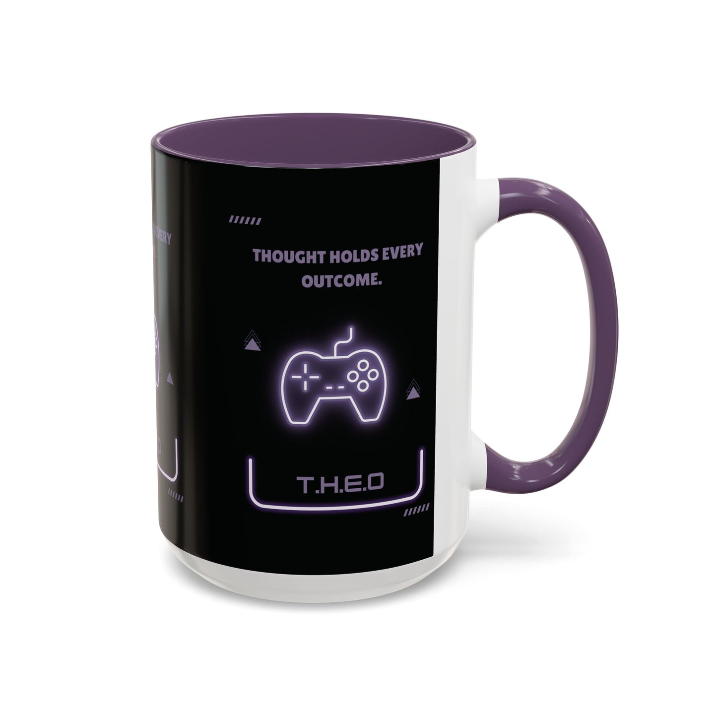 Personalized Initial Game Controller Accent Coffee Mug