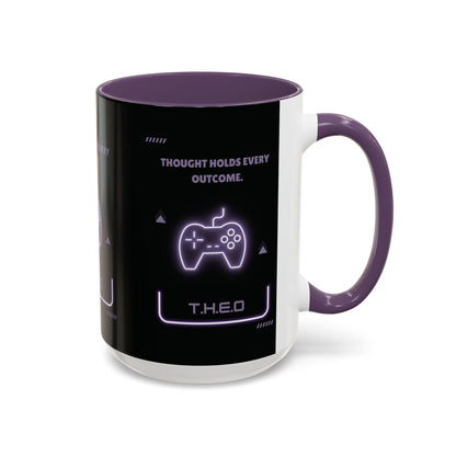 Personalized Initial Game Controller Accent Coffee Mug